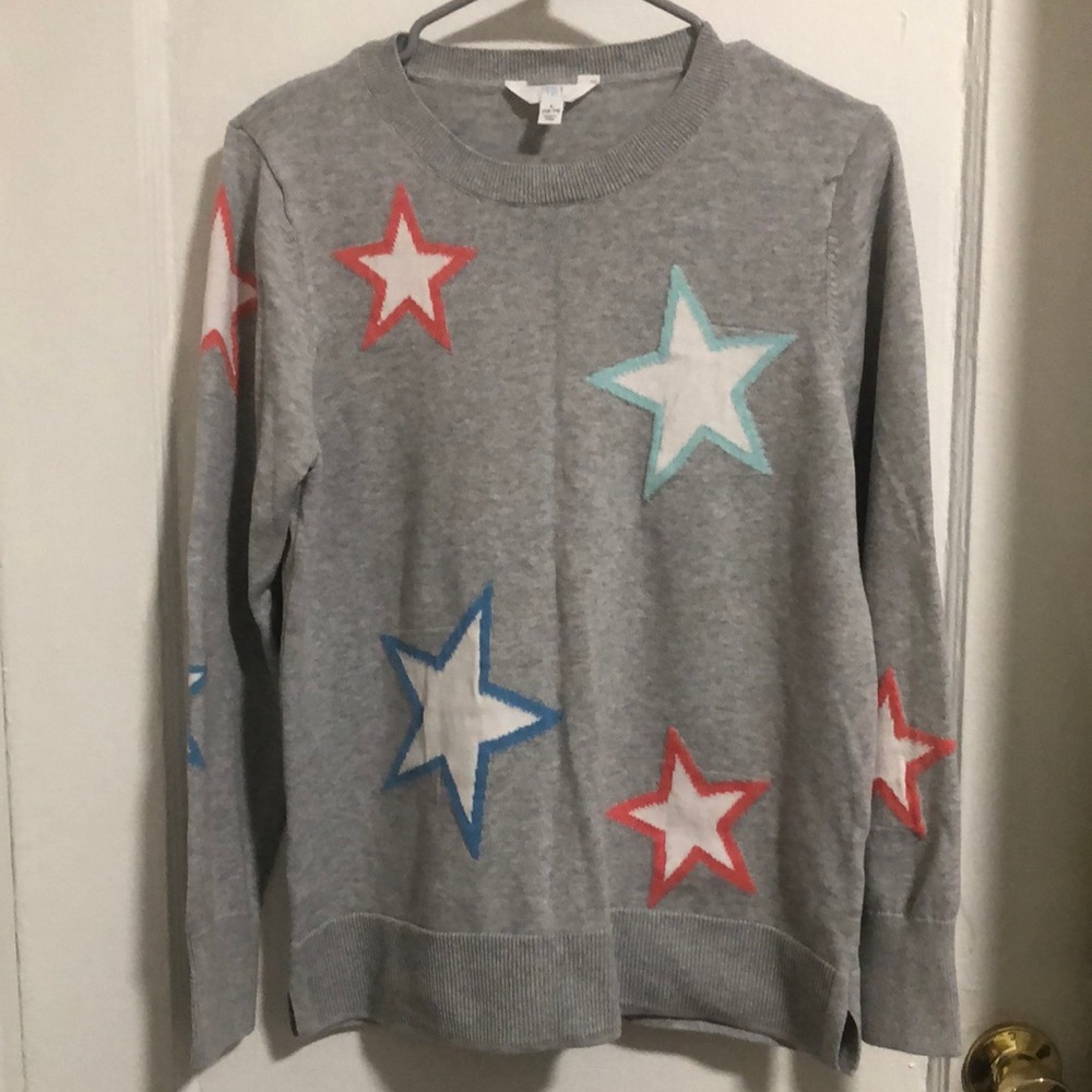 Star print sweater